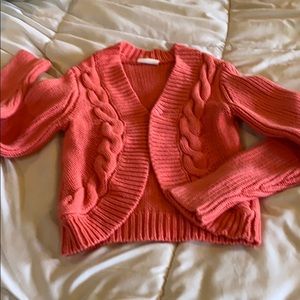 Crazy 8, melon cardigan with front button